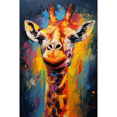 Giraffe Colour Canvas